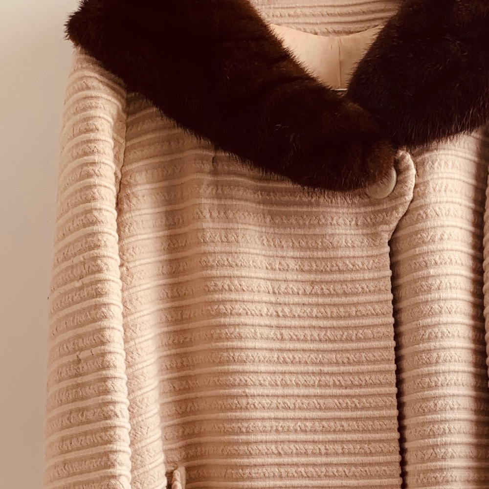 Vintage Mink (*Real Fur*) Collared Coat